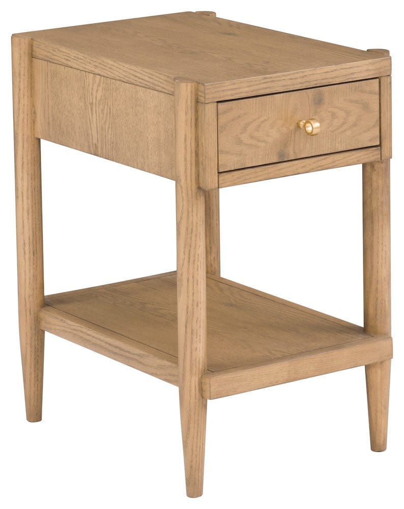 Fairfield Chair Company - Maxwell One Drawer Rectangle Drink Table, Sunlit Oak - 8057-88-S view 1