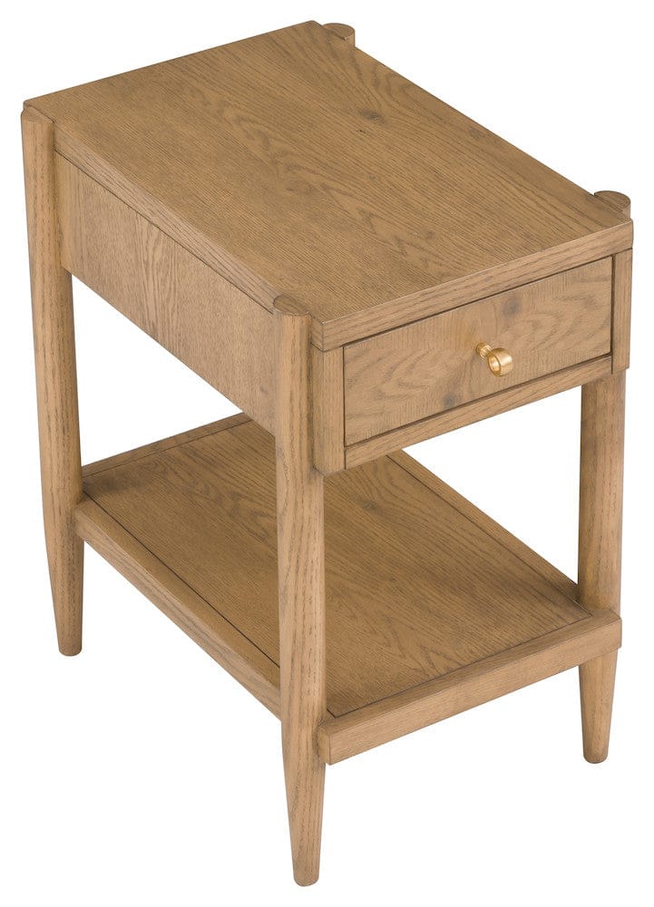 Fairfield Chair Company - Maxwell One Drawer Rectangle Drink Table, Sunlit Oak - 8057-88-S view 6