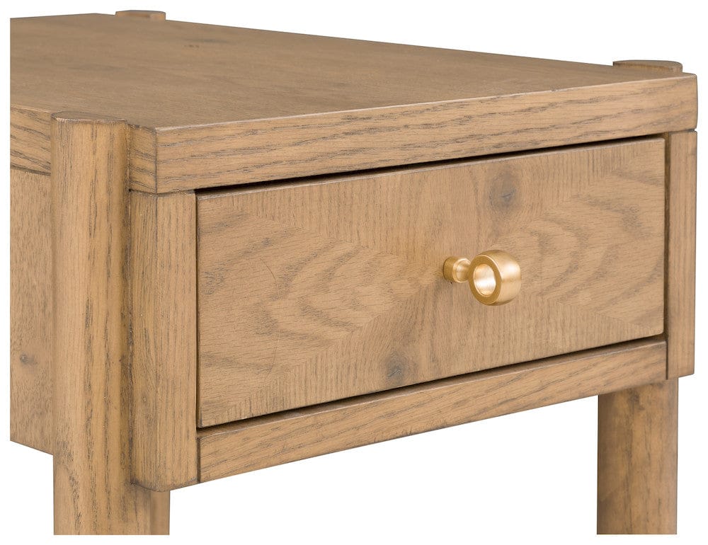 Fairfield Chair Company - Maxwell One Drawer Rectangle Drink Table, Sunlit Oak - 8057-88-S view 7