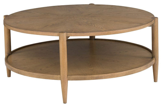 Fairfield Chair Company - Maxwell Round Cocktail Table, Sunlit Oak - 8057-13-S view 1