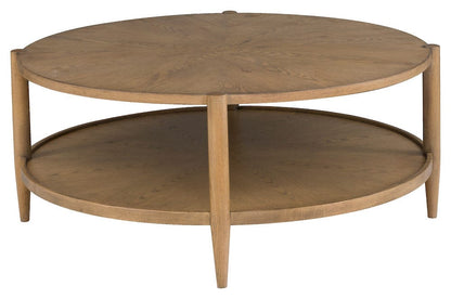 Fairfield Chair Company - Maxwell Round Cocktail Table, Sunlit Oak - 8057-13-S view 3