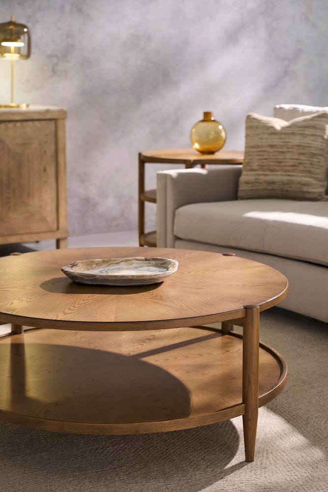 Fairfield Chair Company - Maxwell Round End Table, Sunlit Oak - 8057-19-S view 7