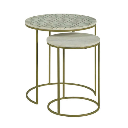 Fairfield Chair Company - Soulful Textures Nesting Drink Table - 8147-49 veiw 1