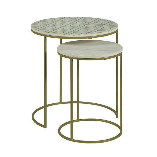 Fairfield Chair Company - Soulful Textures Nesting Drink Table - 8147-49 veiw 1