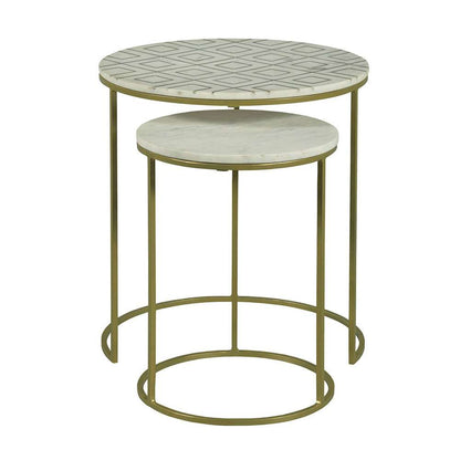 Fairfield Chair Company - Soulful Textures Nesting Drink Table - 8147-49 veiw 2