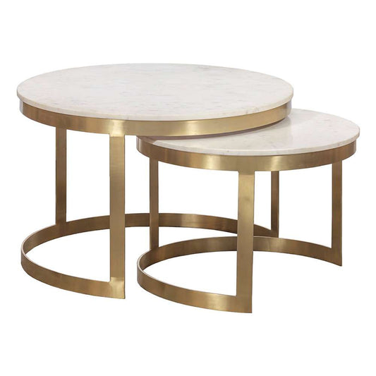 Fairfield Chair Company - Sundries Stone Inlay Nesting Cocktail - 8146-12 veiw 1