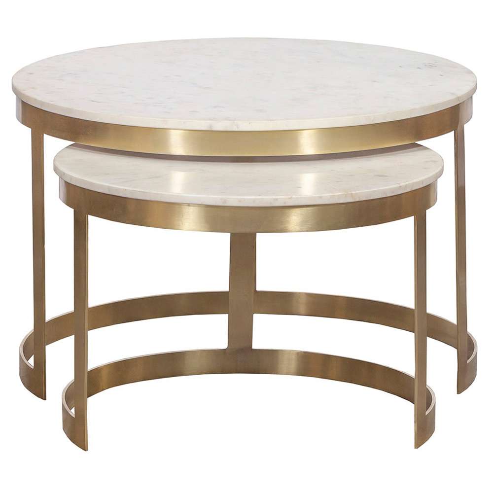 Fairfield Chair Company - Sundries Stone Inlay Nesting Cocktail - 8146-12 veiw 2