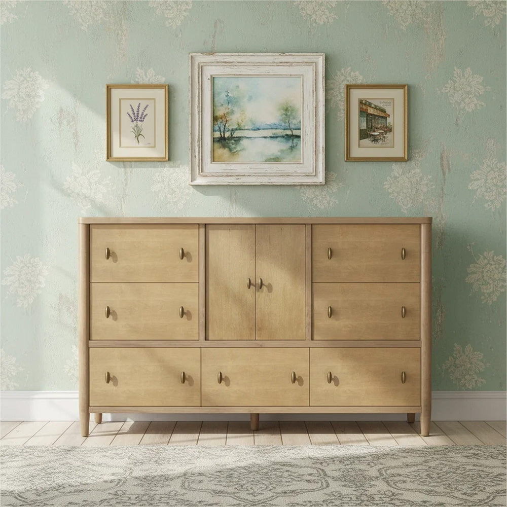 Finn & Louise - Chatham - 7 Drawer / 2 Door Dresser - Warm Maple Finish - FL-B91146-MAPLE view 4