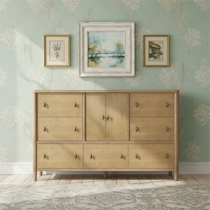 Finn & Louise - Chatham - 7 Drawer / 2 Door Dresser - Warm Maple Finish - FL-B91146-MAPLE view 4