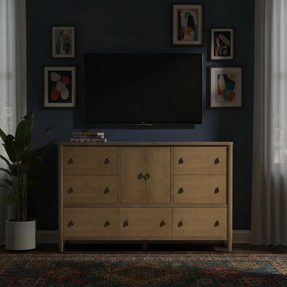 Finn & Louise - Chatham - 7 Drawer / 2 Door Dresser - Warm Maple Finish - FL-B91146-MAPLE view 5