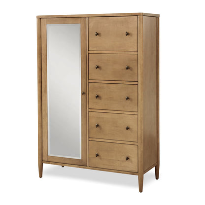 Finn & Louise - Chatham - Mirrored Door Chest - Warm Maple Finish - FL-B91137-MAPLE view 1
