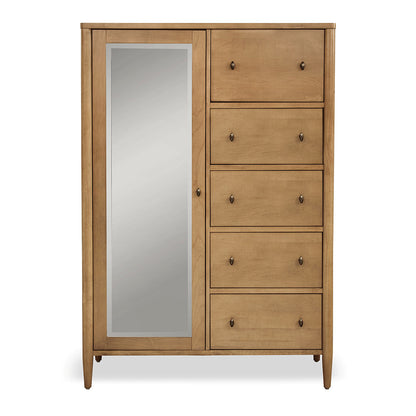 Finn & Louise - Chatham - Mirrored Door Chest - Warm Maple Finish - FL-B91137-MAPLE view 2