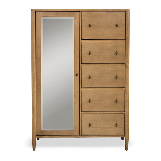 Finn & Louise - Chatham - Mirrored Door Chest - Warm Maple Finish - FL-B91137-MAPLE view 2