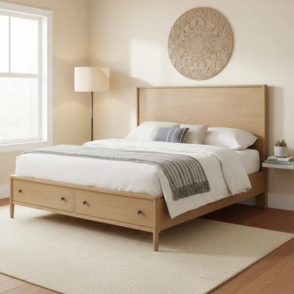 Finn & Louise - Chatham - Tall Storage Bed - King - Warm Maple Finish - FL-B911KBED-TALL-STORAGE-MAPLE view 4