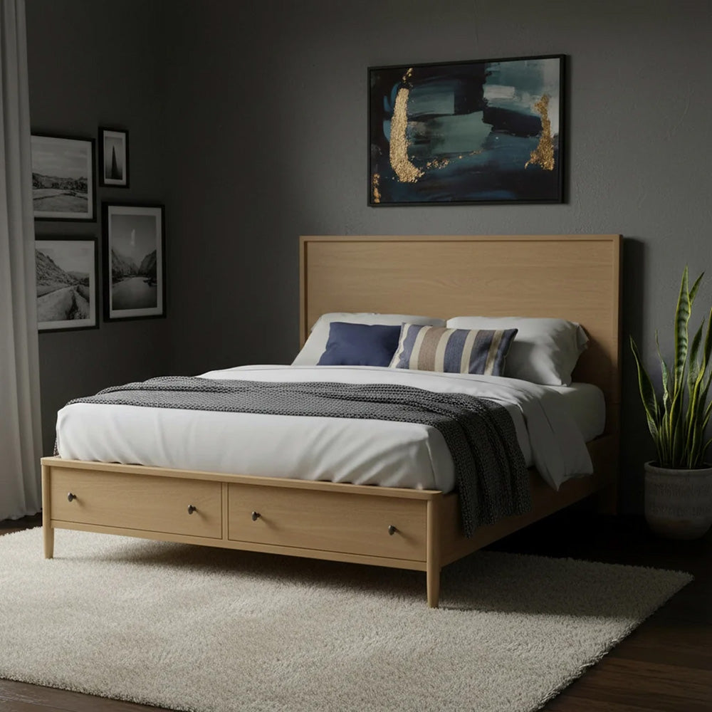 Finn & Louise - Chatham - Tall Storage Bed - King - Warm Maple Finish - FL-B911KBED-TALL-STORAGE-MAPLE view 5