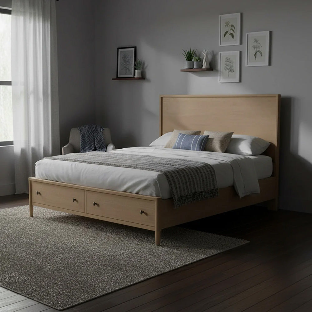 Finn & Louise - Chatham - Tall Storage Bed - King - Warm Maple Finish - FL-B911KBED-TALL-STORAGE-MAPLE view 6