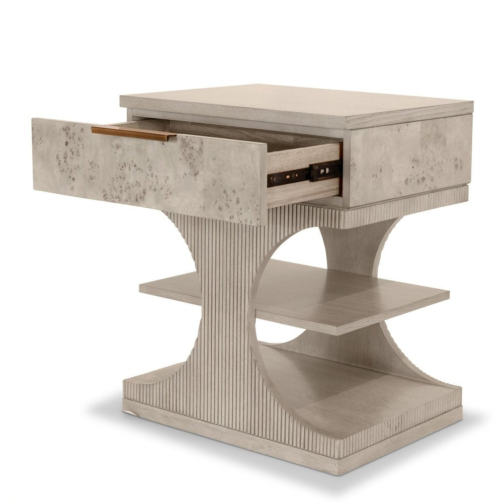Finn & Louise - Manhattan Valley - 1 Drawer Accent Nightstand - Dusty Rose Finish - FL-B97532-LIGHT view 1