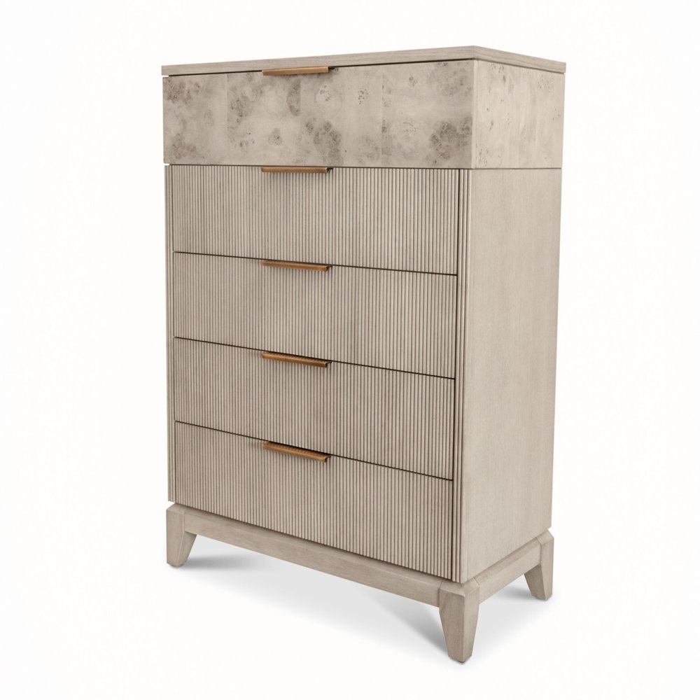 Finn & Louise - Manhattan Valley - 5 Drawer Chest - Dusty Rose Finish - FL-B97535-LIGHT view 1