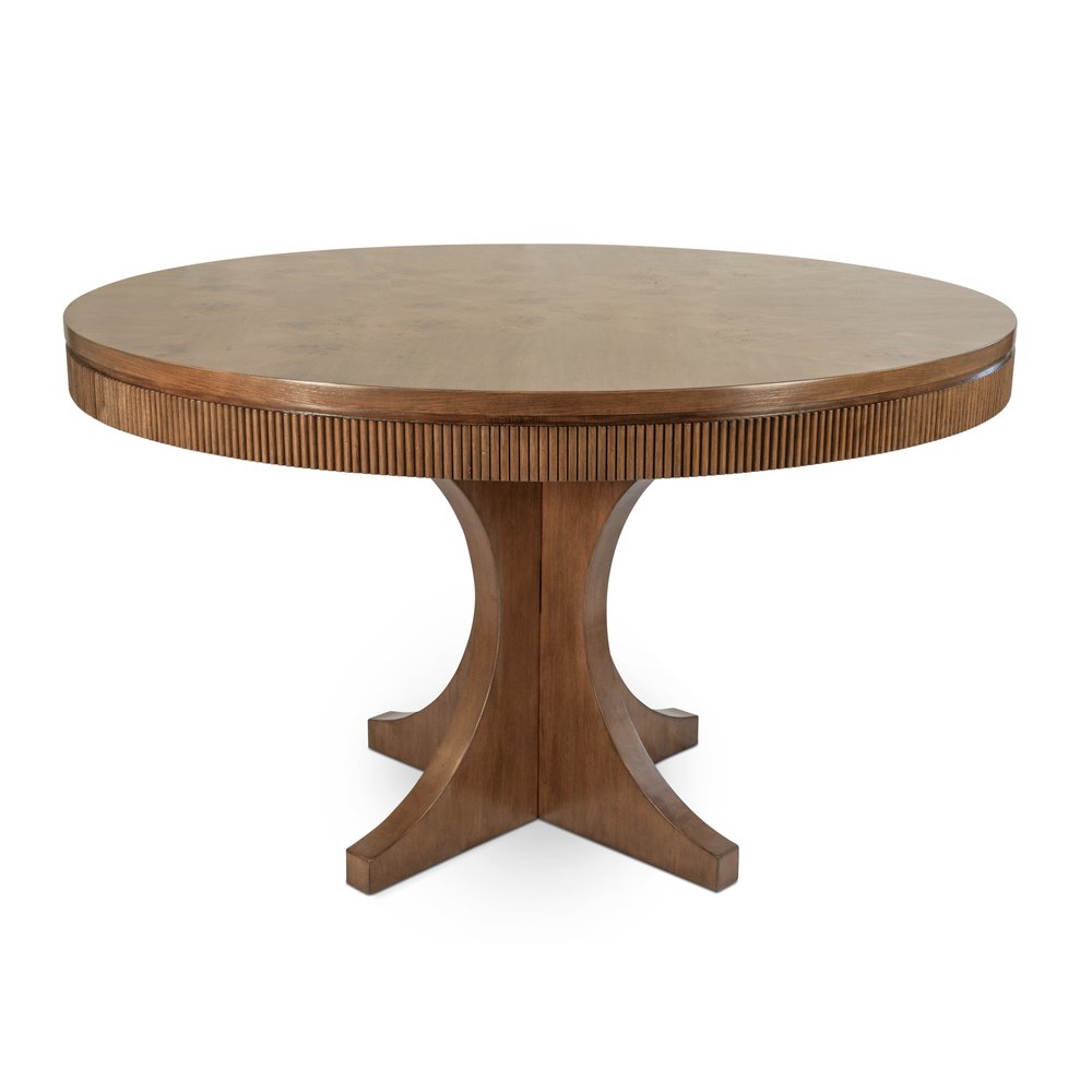 Finn & Louise - Manhattan Valley - 50" Round Dining Table - Vintage Chestnut Finish - FL-D97585-VINTAGECHESTNUT view 1