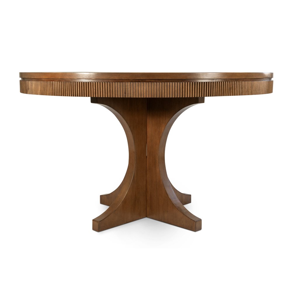 Finn & Louise - Manhattan Valley - 50" Round Dining Table - Vintage Chestnut Finish - FL-D97585-VINTAGECHESTNUT view 2