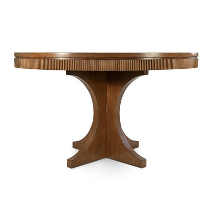 Finn & Louise - Manhattan Valley - 50" Round Dining Table - Vintage Chestnut Finish - FL-D97585-VINTAGECHESTNUT view 2