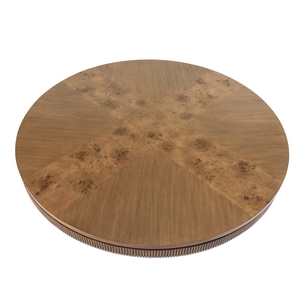 Finn & Louise - Manhattan Valley - 50" Round Dining Table - Vintage Chestnut Finish - FL-D97585-VINTAGECHESTNUT view 3