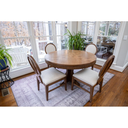 Finn & Louise - Manhattan Valley - 50" Round Dining Table - Vintage Chestnut Finish - FL-D97585-VINTAGECHESTNUT view 5