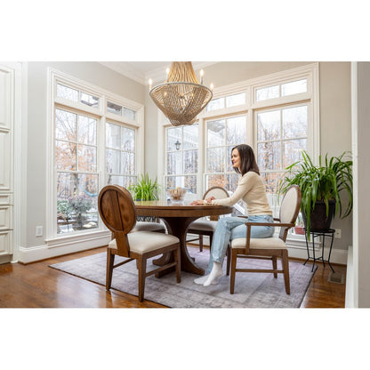 Finn & Louise - Manhattan Valley - 50" Round Dining Table - Vintage Chestnut Finish - FL-D97585-VINTAGECHESTNUT view 6