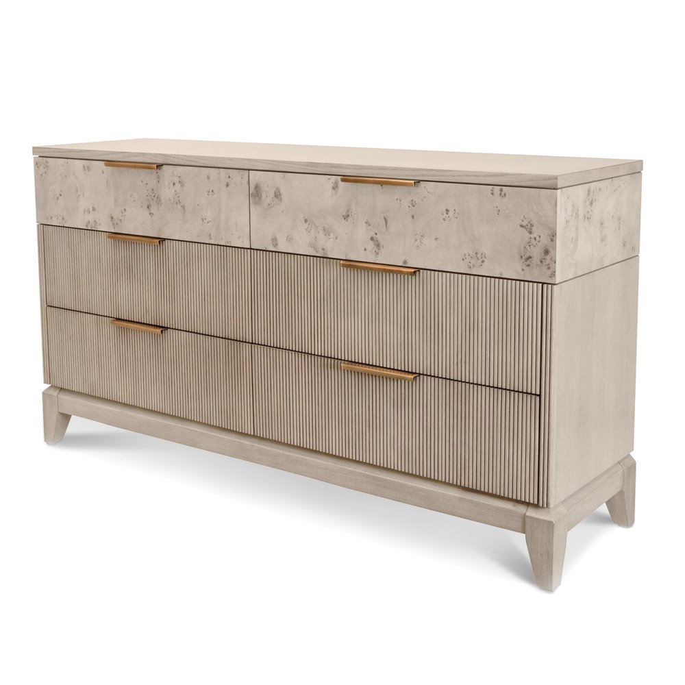 Finn & Louise - Manhattan Valley - 6 Drawer Dresser - Dusty Rose Finish - FL-B97536-LIGHT view 1