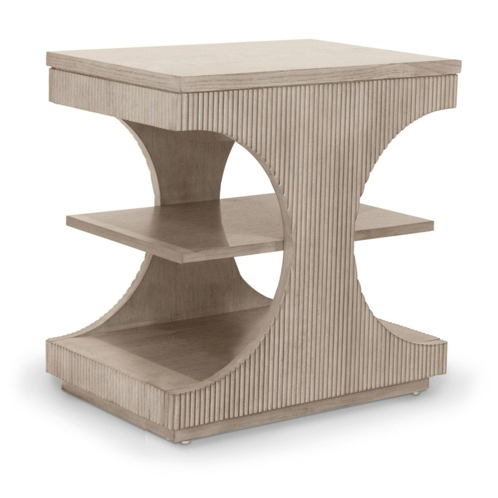 Finn & Louise - Manhattan Valley - Chairside Table - Dusty Rose Finish - FL-B97505-LIGHT view 1
