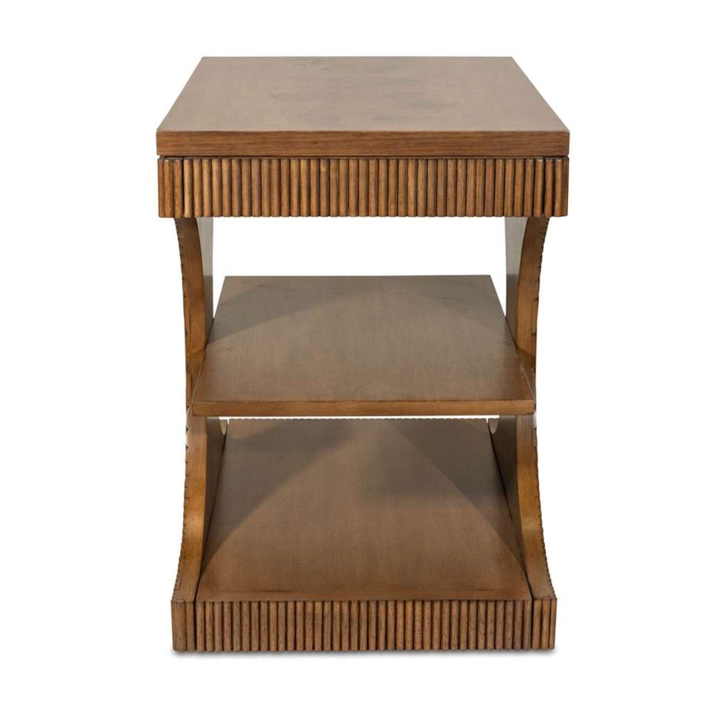 Finn & Louise - Manhattan Valley - Chairside Table - Vintage Chestnut Finish - FL-B97505-VINTAGECHESTNUT view 5