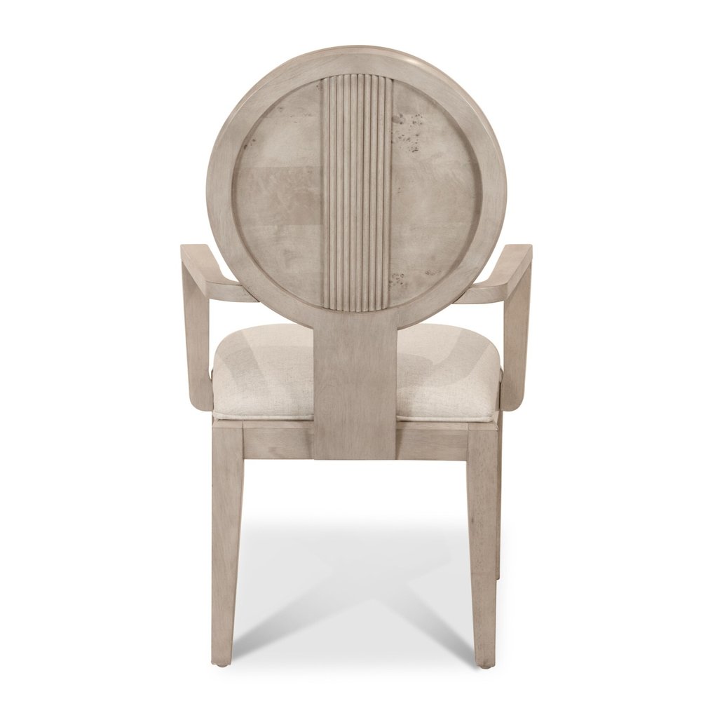 Finn & Louise - Manhattan Valley - Upholstered Arm Chair - Dusty Rose Finish - Neutral Upholstery (Set of 2) - FL-D97582-LIGHT view 2