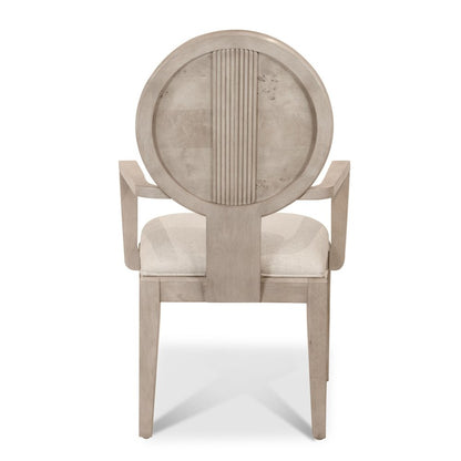 Finn & Louise - Manhattan Valley - Upholstered Arm Chair - Dusty Rose Finish - Neutral Upholstery (Set of 2) - FL-D97582-LIGHT view 7