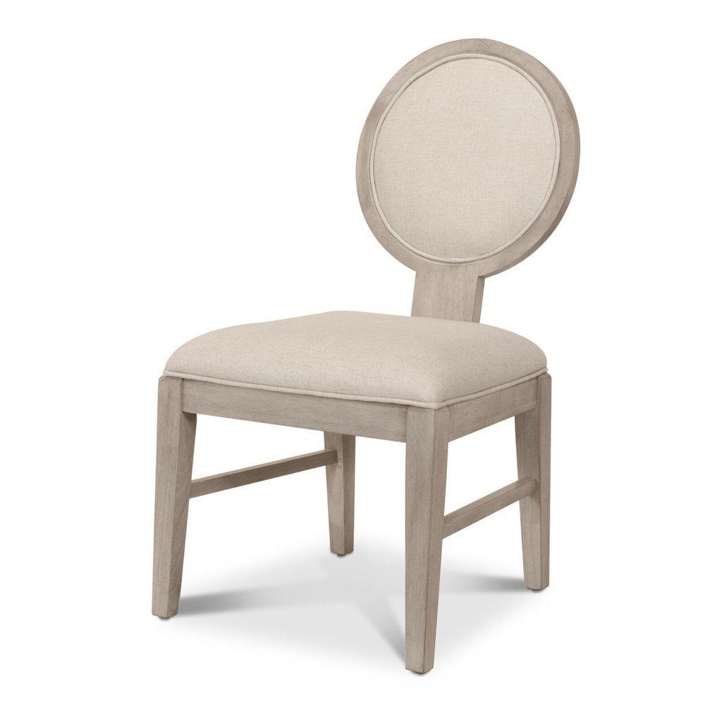Finn & Louise - Manhattan Valley - Upholstered Side Chair - Dusty Rose Finish - Neutral Upholstery (Set of 2) - FL-D97581-LIGHT view 1