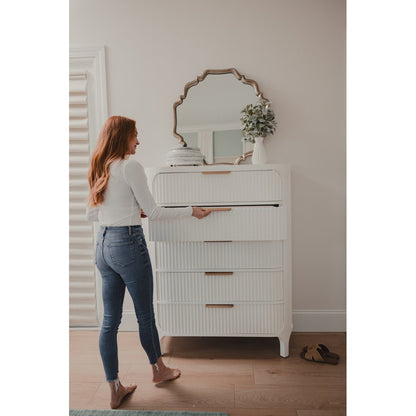 Finn & Louise - Montauk - 5-Drawer Chest - White Finish - FL-B49935-WHITE view 3