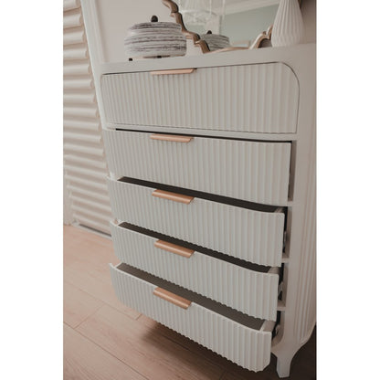 Finn & Louise - Montauk - 5-Drawer Chest - White Finish - FL-B49935-WHITE view 7