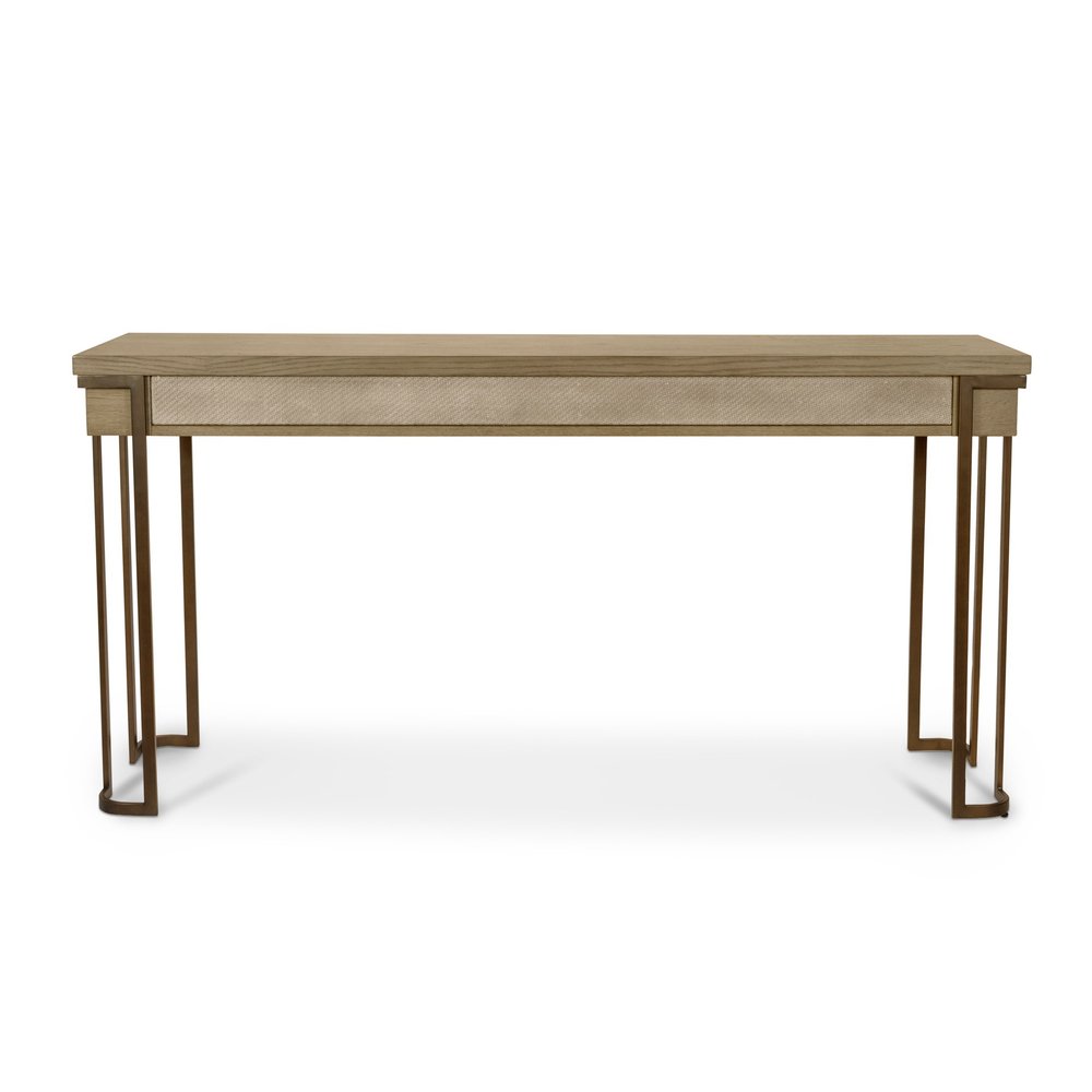 Finn & Louise - Rio Vista - 3-Drawer Console Table with Power Strip, USB-A and USB-C Port - Muted Earth Tones and Clay Finish - FL-B70004-EARTHCLAY view 3