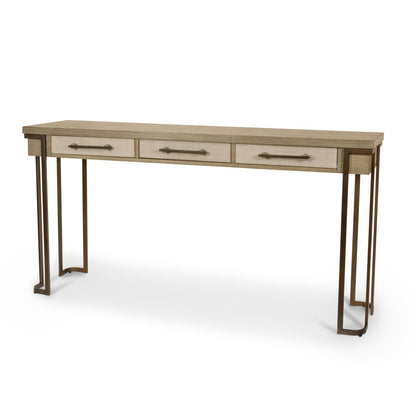 Finn & Louise - Rio Vista - 3-Drawer Console Table with Power Strip, USB-A and USB-C Port - Muted Earth Tones and Clay Finish - FL-B70004-EARTHCLAY view 6