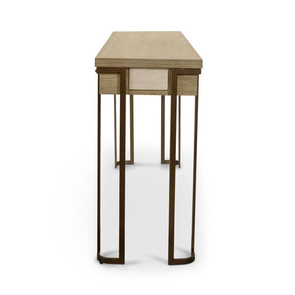 Finn & Louise - Rio Vista - 3-Drawer Console Table with Power Strip, USB-A and USB-C Port - Muted Earth Tones and Clay Finish - FL-B70004-EARTHCLAY view 7