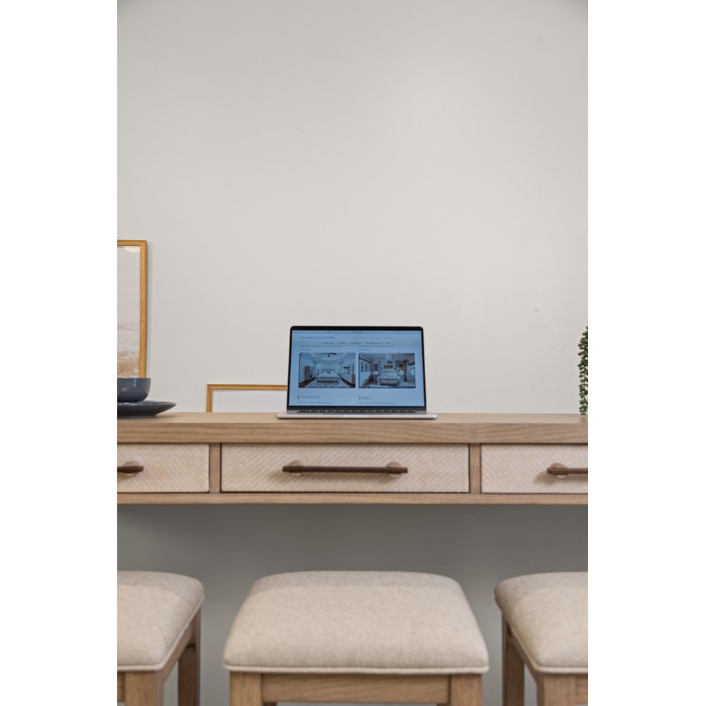 Finn & Louise - Rio Vista - 3-Drawer Console Table with Power Strip, USB-A and USB-C Port - Muted Earth Tones and Clay Finish - FL-B70004-EARTHCLAY view 12