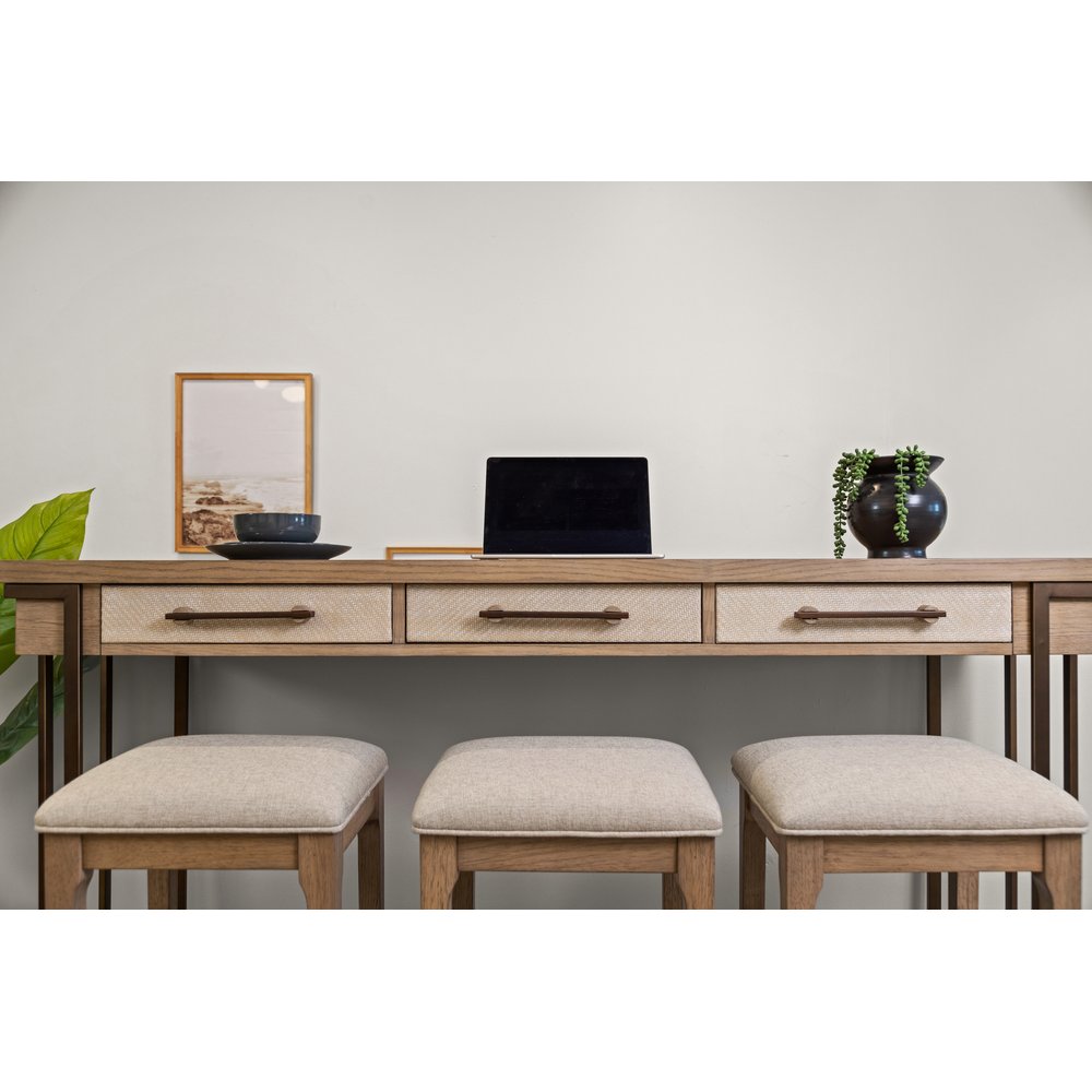 Finn & Louise - Rio Vista - 3-Drawer Console Table with Power Strip, USB-A and USB-C Port - Muted Earth Tones and Clay Finish - FL-B70004-EARTHCLAY view 13