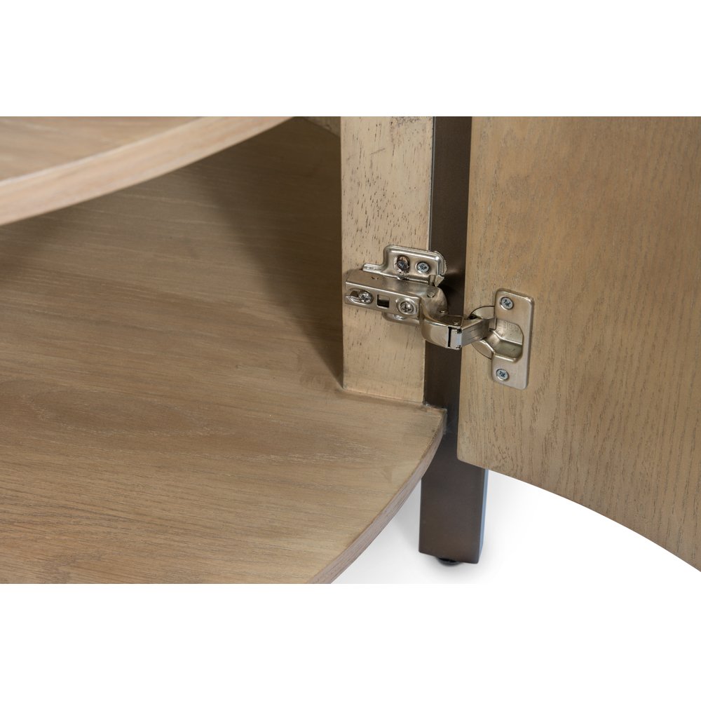 Finn & Louise - Rio Vista - 54" Round Dining Table with Storage - Muted Earth Tones and Clay Finish - FL-D70085-EARTHCLAY view 5