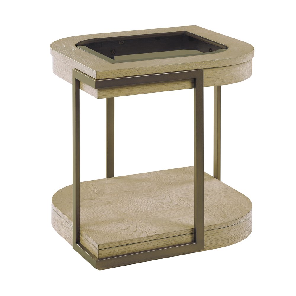 Finn & Louise - Rio Vista - End Table - Muted Earth Tones and Clay Finish - FL-B70002-EARTHCLAY view 1