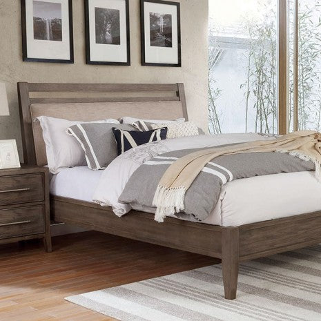 Furniture of America - Tawana E.King Bed in Warm Gray/Beige - FOA7918EK-BED