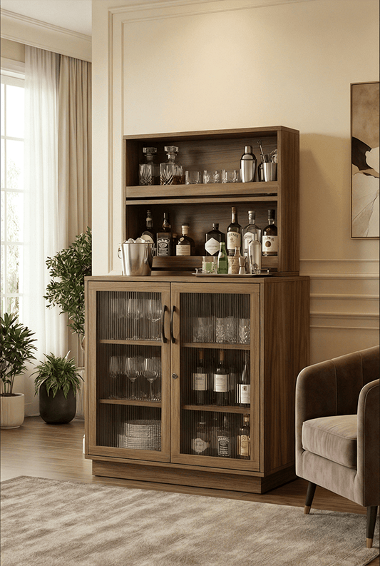 Foundry 39 - Glass Door Hartford Bar Cabinet - 2036G view 1