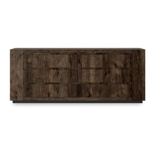 Four Hands - Abaso 6-Drawer Dresser - Ebony Rustic Wormwood Oak - 239844-002 view 1