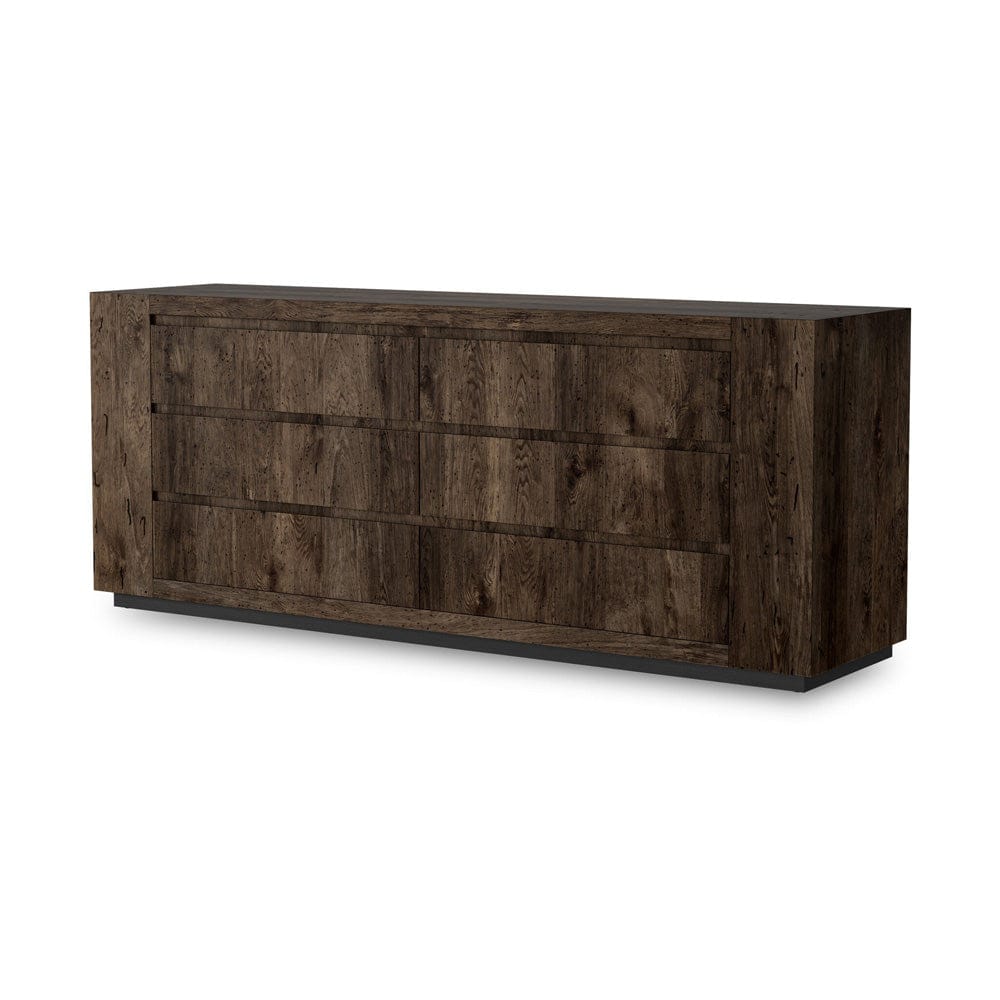 Four Hands - Abaso 6-Drawer Dresser - Ebony Rustic Wormwood Oak - 239844-002 view 2