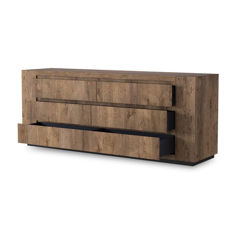 Four Hands - Abaso 6-Drawer Dresser - Rustic Wormwood Oak - 239844-001 view 4
