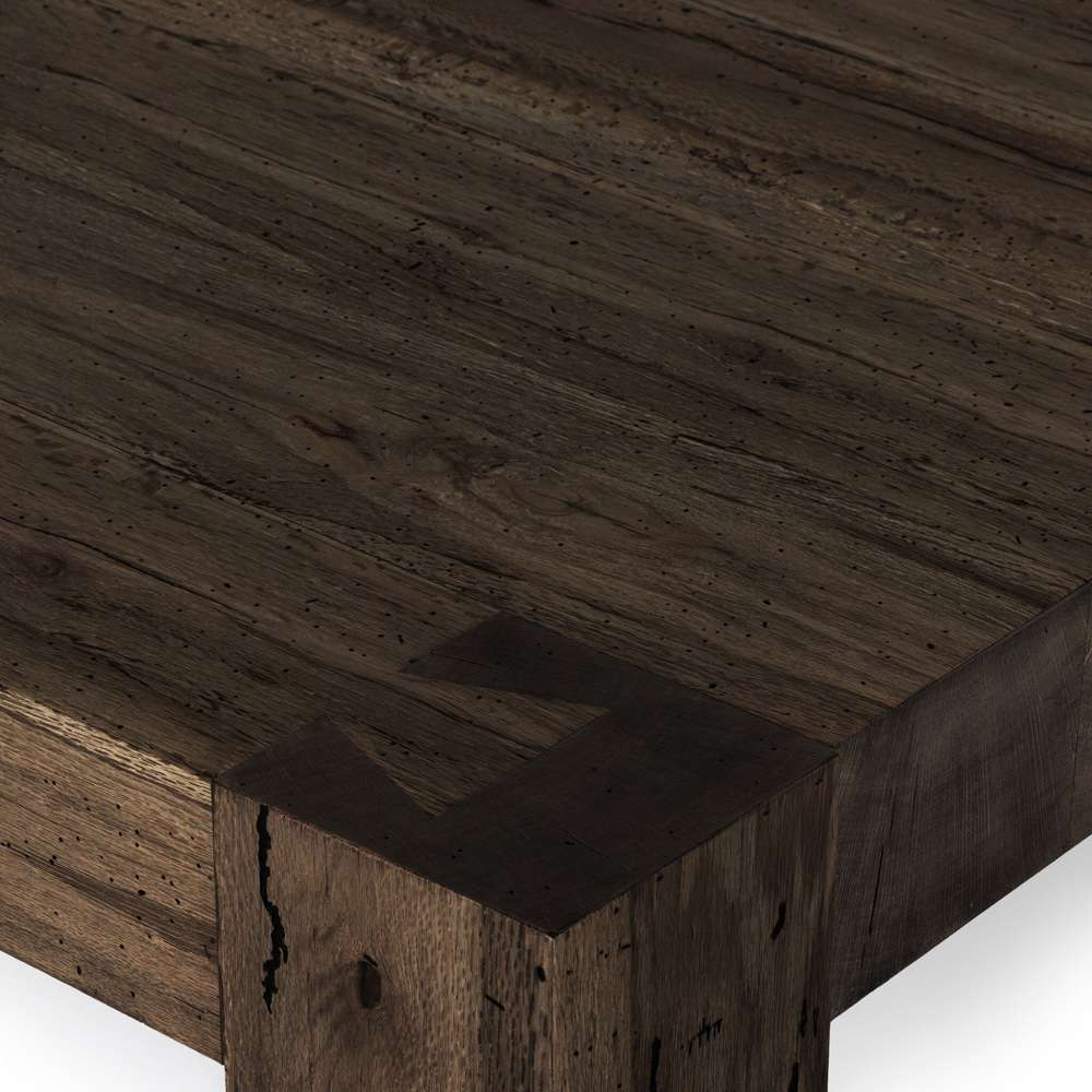 Four Hands - Abaso Coffee Table - Ebony Rustic Wormwood Oak - 232775-002 veiw 9