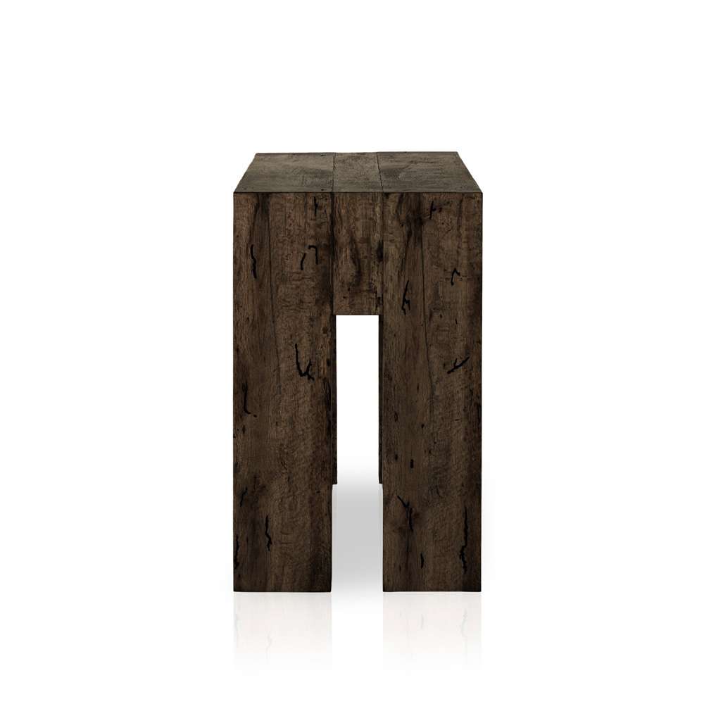 Four Hands - Abaso Console Table - Ebony Rustic Wormwood Oak - 229656-003 veiw 5